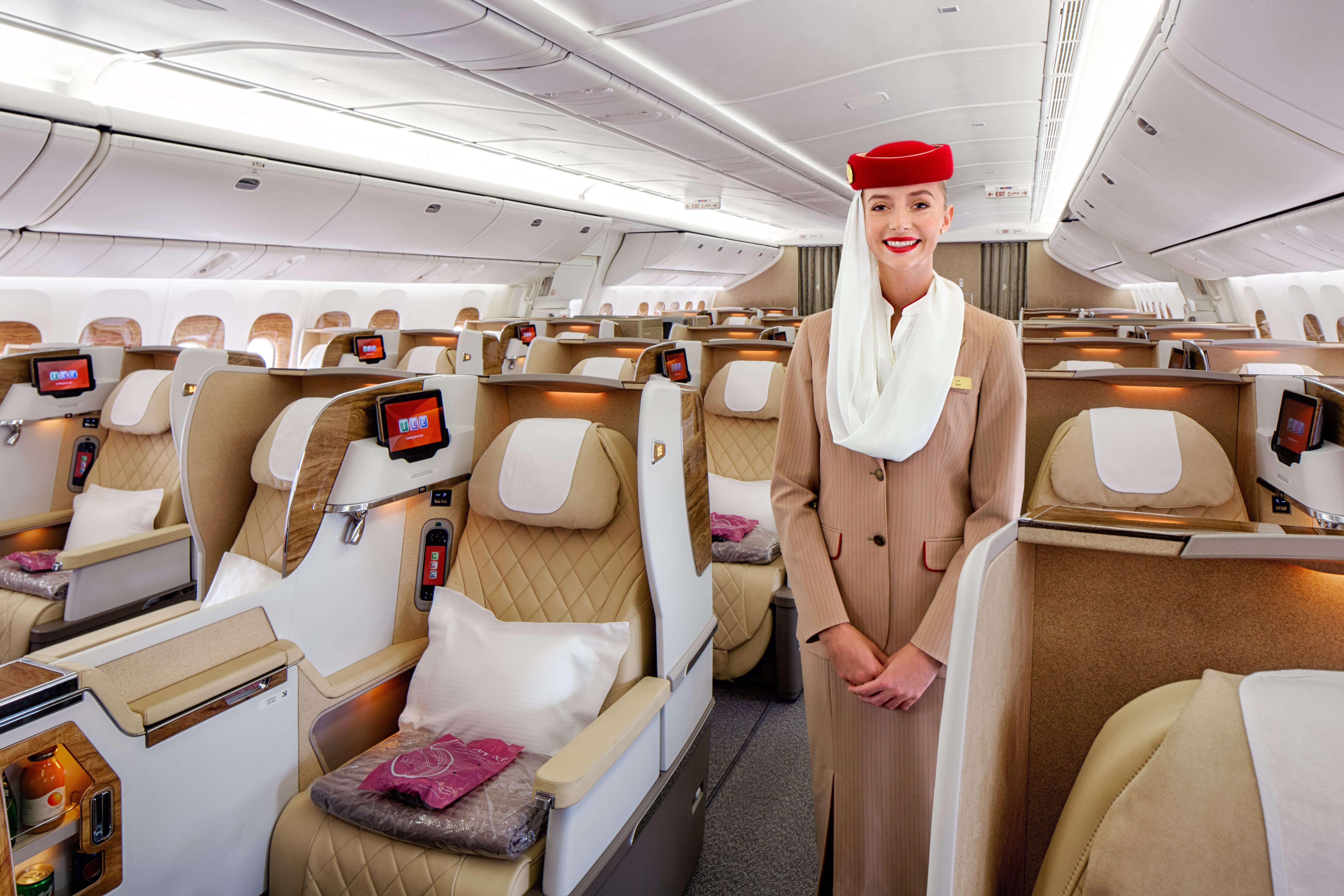 Emirates Unveils "New" Boeing 777 Business Class Cabin However