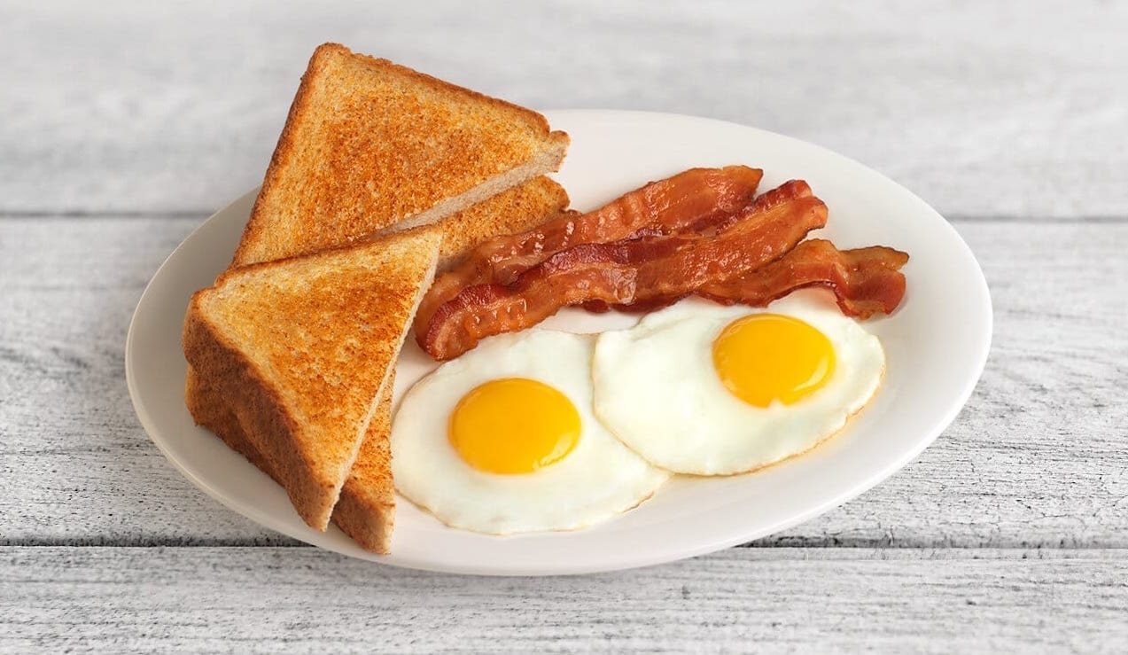 american breakfast bacon